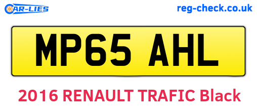 MP65AHL are the vehicle registration plates.