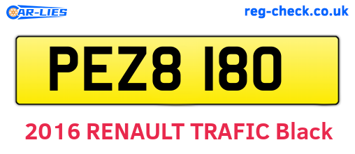 PEZ8180 are the vehicle registration plates.