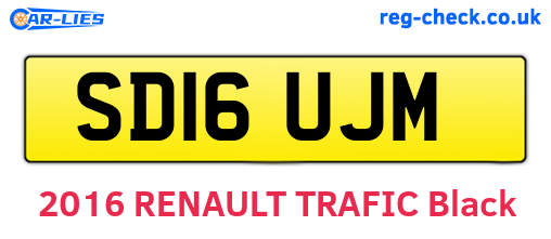 SD16UJM are the vehicle registration plates.
