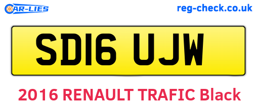 SD16UJW are the vehicle registration plates.