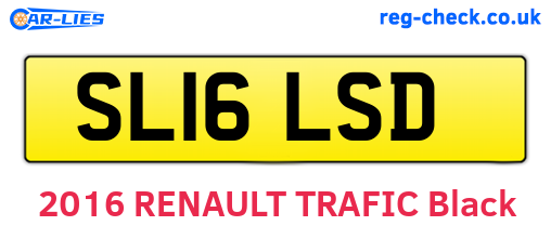 SL16LSD are the vehicle registration plates.