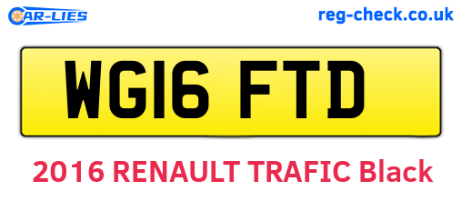 WG16FTD are the vehicle registration plates.