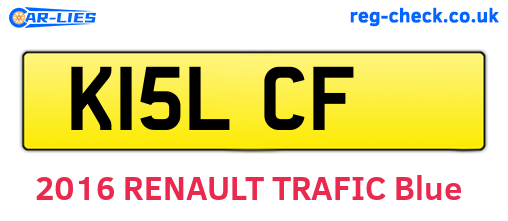 K15LCF are the vehicle registration plates.