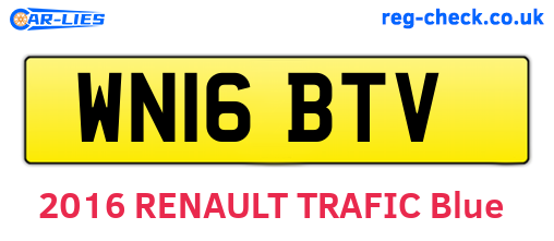 WN16BTV are the vehicle registration plates.