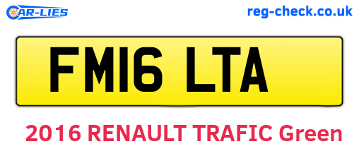 FM16LTA are the vehicle registration plates.