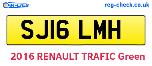 SJ16LMH are the vehicle registration plates.