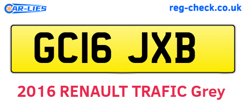 GC16JXB are the vehicle registration plates.