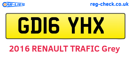 GD16YHX are the vehicle registration plates.