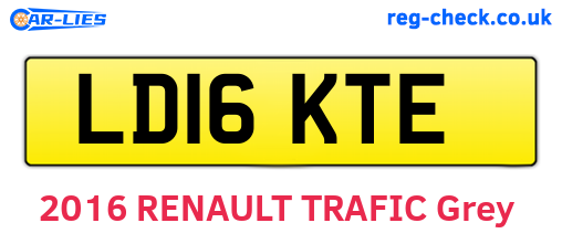 LD16KTE are the vehicle registration plates.