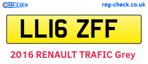 LL16ZFF are the vehicle registration plates.