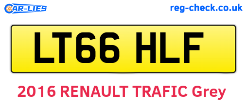 LT66HLF are the vehicle registration plates.