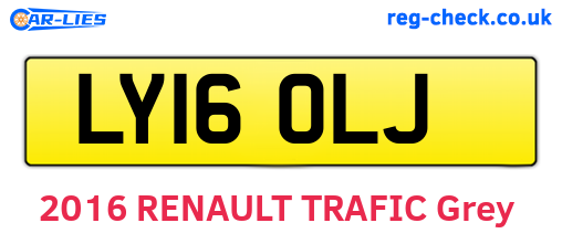 LY16OLJ are the vehicle registration plates.
