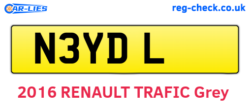 N3YDL are the vehicle registration plates.