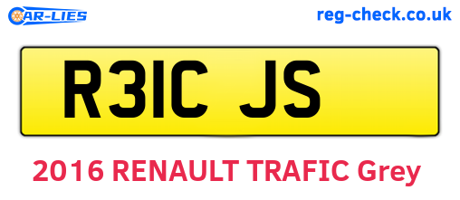 R31CJS are the vehicle registration plates.