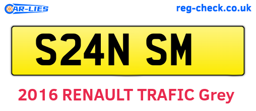 S24NSM are the vehicle registration plates.