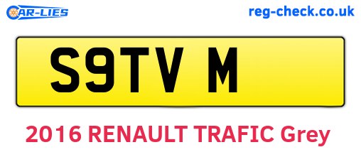 S9TVM are the vehicle registration plates.