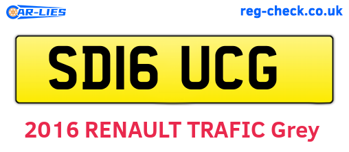 SD16UCG are the vehicle registration plates.