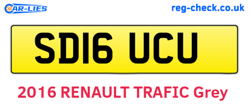 SD16UCU are the vehicle registration plates.