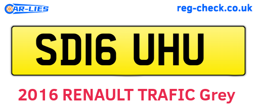 SD16UHU are the vehicle registration plates.