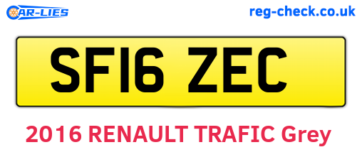 SF16ZEC are the vehicle registration plates.