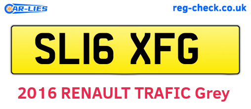 SL16XFG are the vehicle registration plates.