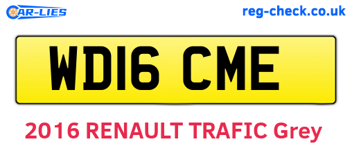 WD16CME are the vehicle registration plates.