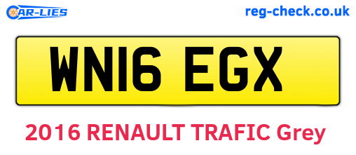 WN16EGX are the vehicle registration plates.