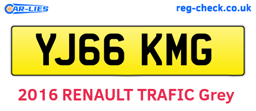 YJ66KMG are the vehicle registration plates.