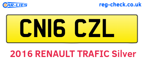 CN16CZL are the vehicle registration plates.