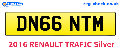DN66NTM are the vehicle registration plates.