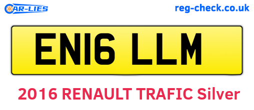 EN16LLM are the vehicle registration plates.