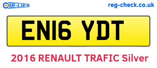 EN16YDT are the vehicle registration plates.