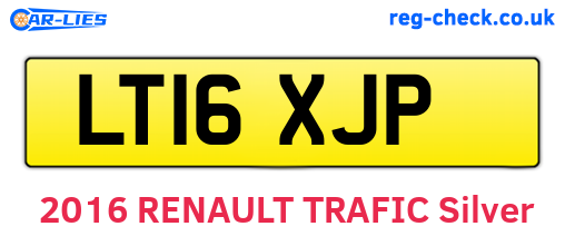 LT16XJP are the vehicle registration plates.