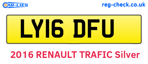 LY16DFU are the vehicle registration plates.