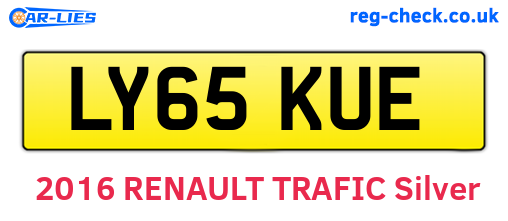 LY65KUE are the vehicle registration plates.