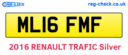 ML16FMF are the vehicle registration plates.