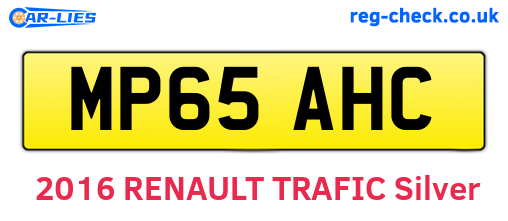 MP65AHC are the vehicle registration plates.