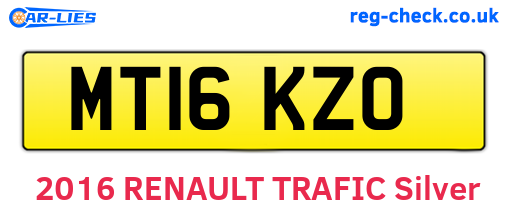 MT16KZO are the vehicle registration plates.