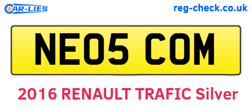 NE05COM are the vehicle registration plates.