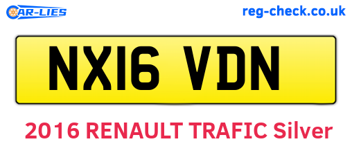 NX16VDN are the vehicle registration plates.