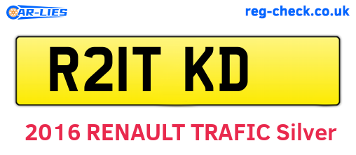 R21TKD are the vehicle registration plates.