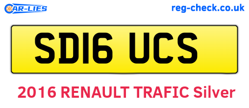 SD16UCS are the vehicle registration plates.