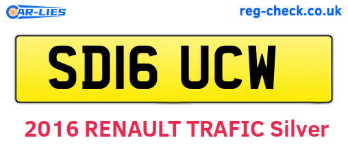 SD16UCW are the vehicle registration plates.