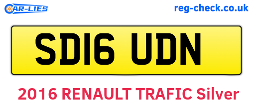 SD16UDN are the vehicle registration plates.