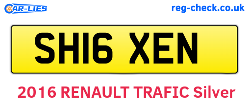 SH16XEN are the vehicle registration plates.