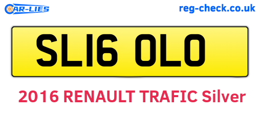 SL16OLO are the vehicle registration plates.