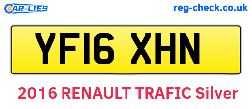 YF16XHN are the vehicle registration plates.