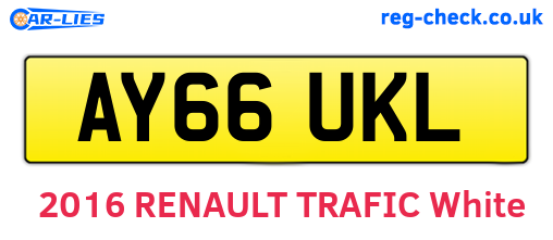 AY66UKL are the vehicle registration plates.