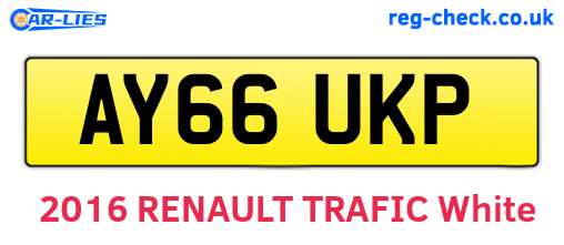 AY66UKP are the vehicle registration plates.