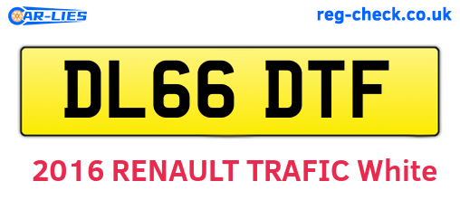 DL66DTF are the vehicle registration plates.